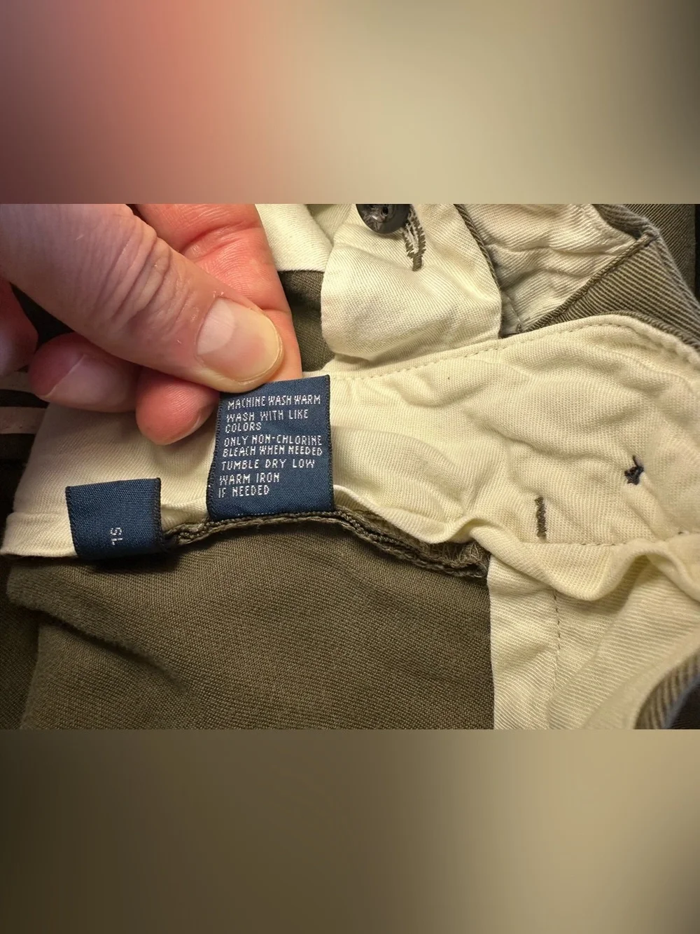 Vintage Polo Ralph Lauren Men's Prospect Chino Pants Green 34W/29L